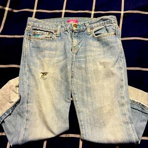 Vintage Cropped Abercrombie & Fitch Jeans Size 2